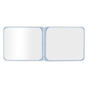 Square Compact Mirror Cosmetic Mirror for Travel Vacation Blue